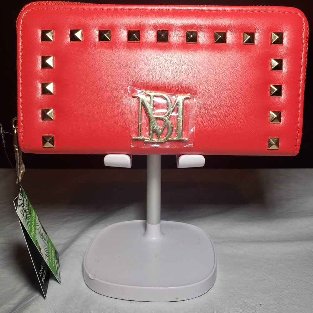 Badgley Mischka Large Wallet with gold studs